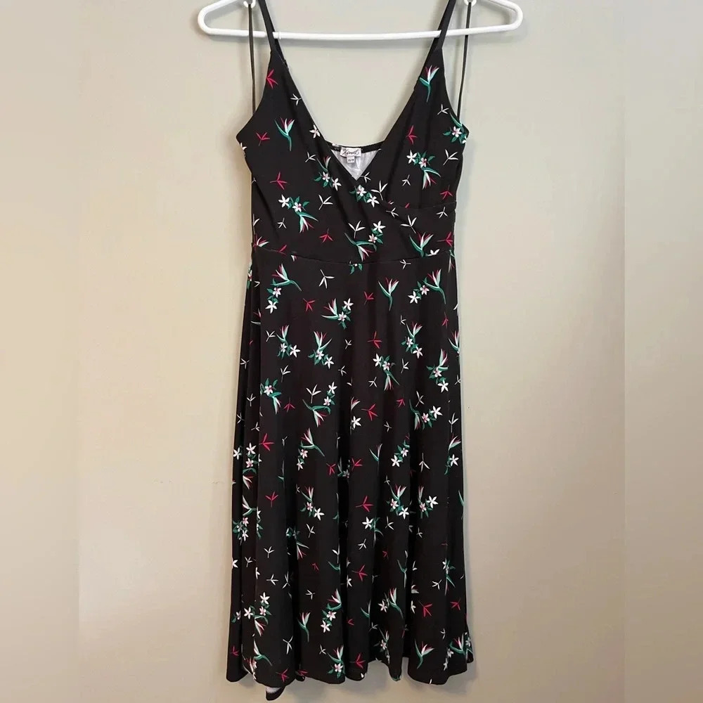 Floral print flowy summer dress size xs